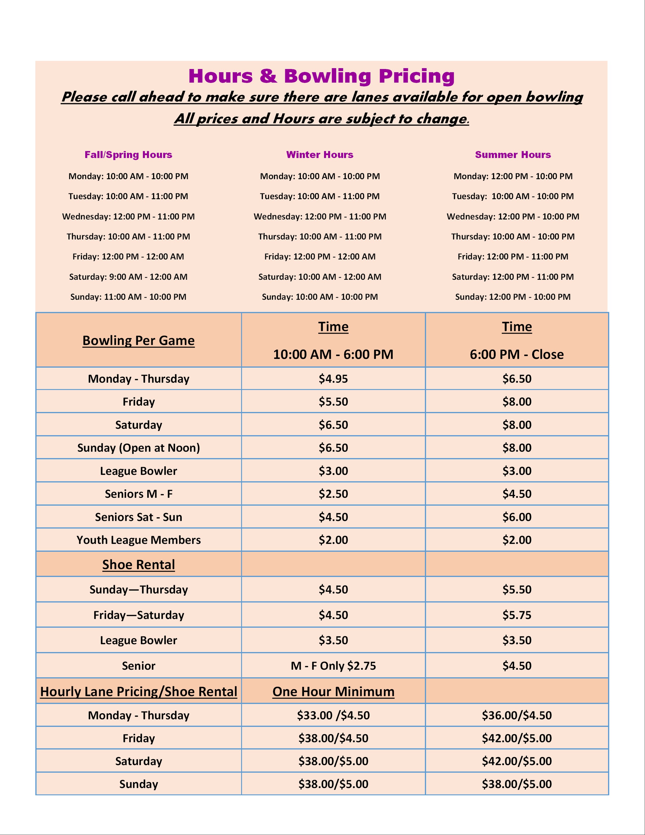 Lakeside Recreation Center Hours and Pricing